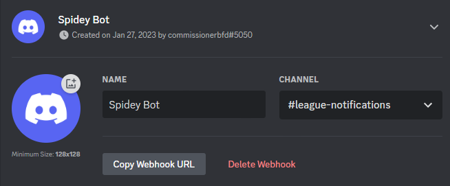 Discord Channel Get Webhook URL